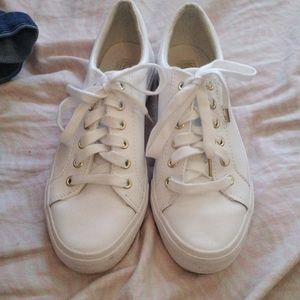 White with gold accent Keds size 7.5